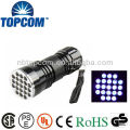 ultra violet 21 led aluminum uv light torch